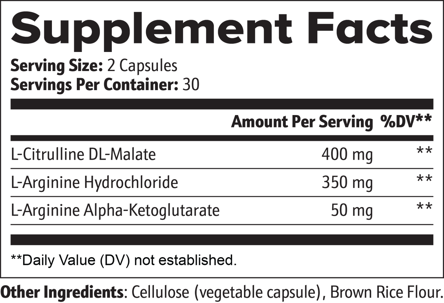 L‑Citrulline & L‑Arginine Stack – Pump, Performance & Endurance Formula