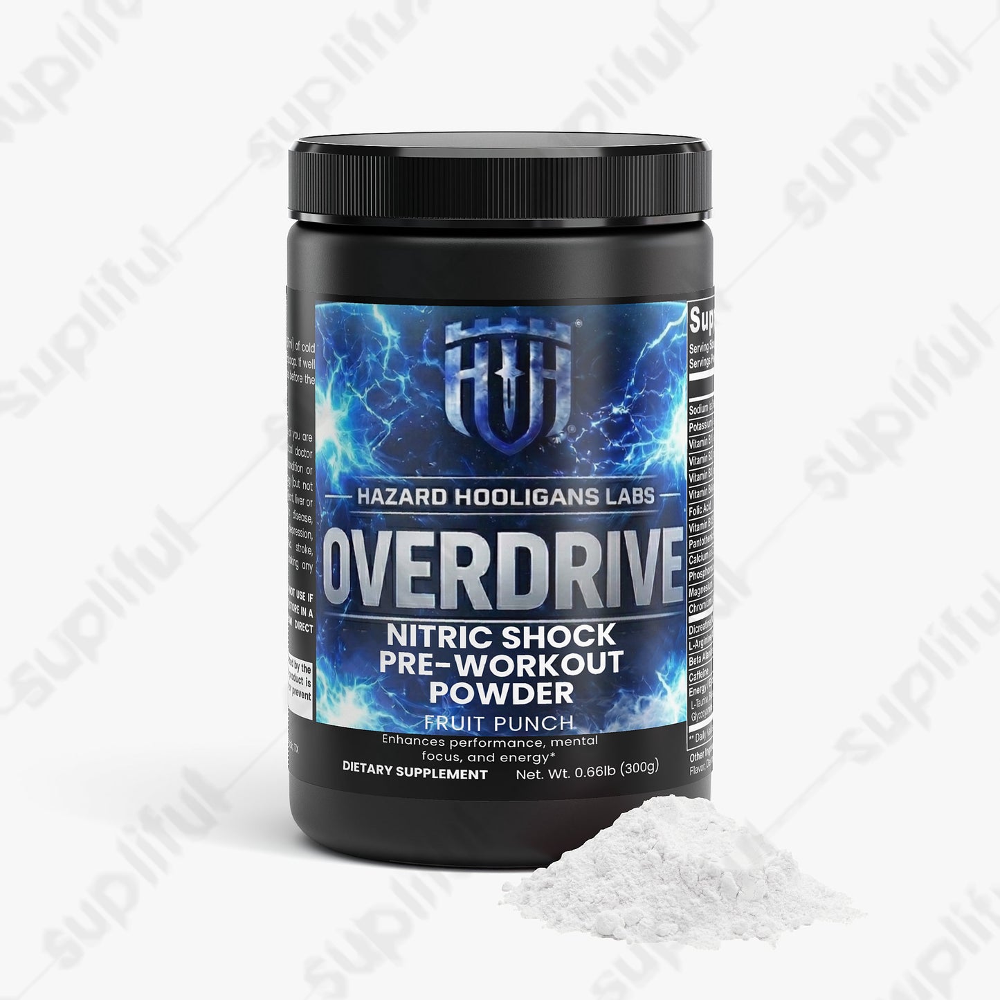OVERDRIVE – Nitric Shock Pre‑Workout for Max Power & Zero Crash