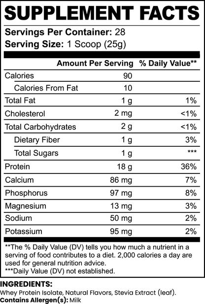 Rebuild – Whey Protein Isolate (Protein Powder) (Chocolate)