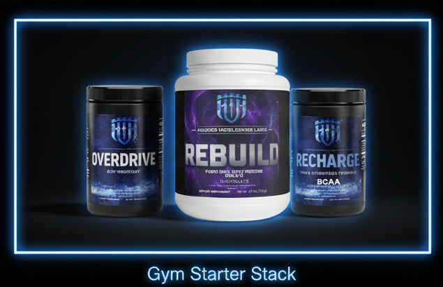 Gym Starter Stack – Energy, Strength & Recovery System for New Lifters