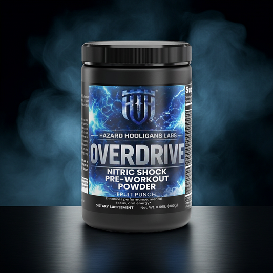 OVERDRIVE – Nitric Shock Pre‑Workout for Max Power & Zero Crash